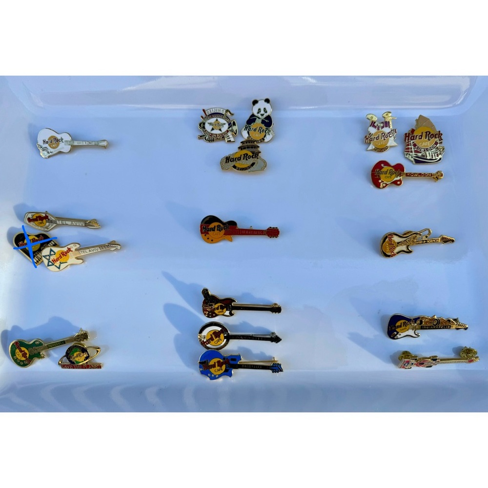 Hard Rock Cafe Vintage Enamel Pin Lot